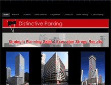Tablet Screenshot of distinctiveparking.com
